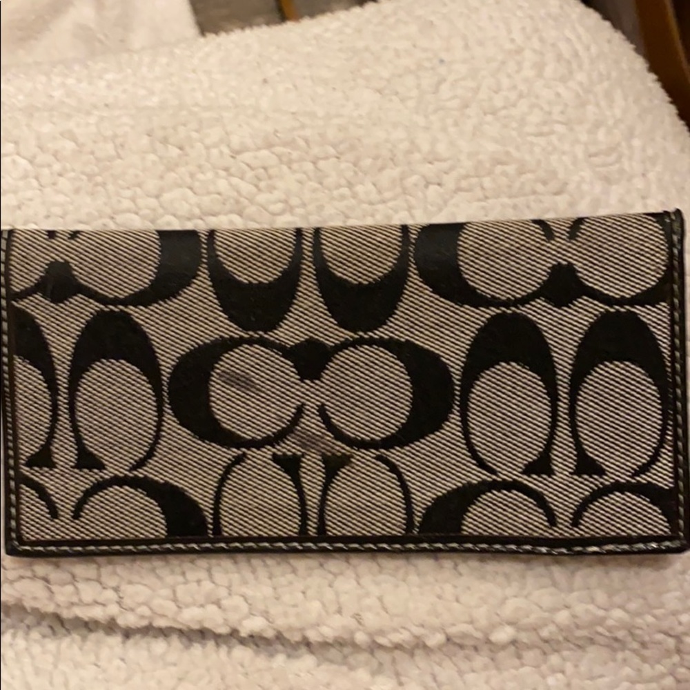 Used Coach check book